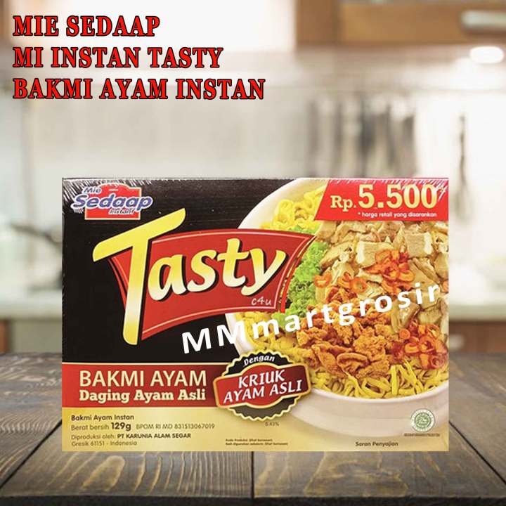 Mie Sedaap Tasty Bakmie Ayam Daging Ayam Asli Kriuk Ayam Asli