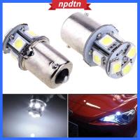 NPDTN 2ชิ้นโคมไฟสีขาว12V สัญญาณเลี้ยว5050 8SMD ไฟไฟ LED ท้ายรถ BA15S 1156 R5W