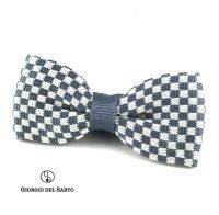 GIORGIO DEL SARTO Knitted Fabric One-Fold Bow Tie โบว์ไทผ้าถักหนึ่งจีบ