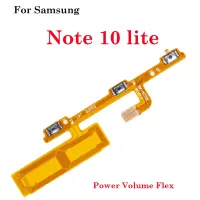 1ชิ้น-50ชิ้นคีย์ด้านข้างเสียงปิดเสียงปุ่มเปิดปิดปุ่มควบคุมริบบิ้นสายเคเบิ้ลยืดหยุ่นสำหรับ Samsung Galaxy Note 10 Lite N770F