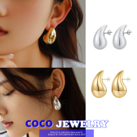 COCOJEWELRY เข็มเงินหยดน้ำยาวพิเศษต่างหูโลหะผู้หญิงเครื่องประดับอัญมณีแฟชั่น