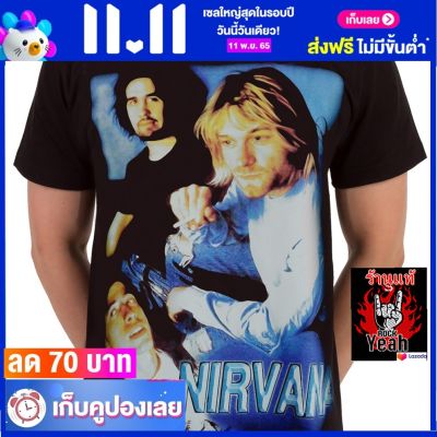 เสื้อวง NIRVANA เสื้อใส่สบาย Rock เนอร์วานา ไซส์ยุโรป RCM98