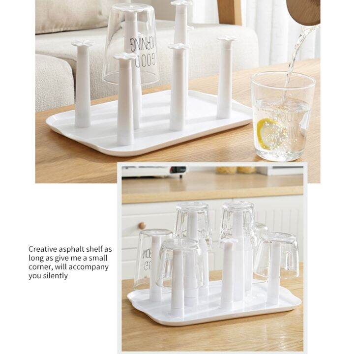 like-activities-ที่วางแก้วขวดแก้วที่ทนทาน-dryingshelf-cup-dish-drain-rack-hanger-organizer-stand