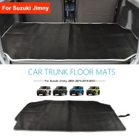 กระเป๋าเดินทางแมตต์สำหรับ Suzuki Jimny JB64 JB74W 2019 2020ถาดที่รองเท้าสัมภาระท้ายรถด้านหลังพรมเช็ดเท้าแต่งรถอุปกรณ์เสริมภายใน