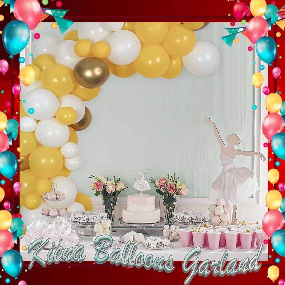 Blue and Gold Balloon Garland Arch Kit for Boy's Birthday Party Decorations  - Balloon Passion