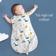 Einmilk.ân ninhTúi Ngủ hở chân Cho Bé 6 Lớp 100% Cotton Mềm Mại Thân Thiện