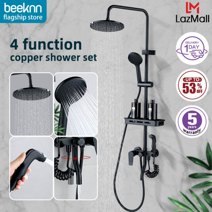 beeknn shower head stand shower head high pressure shower head rainfall