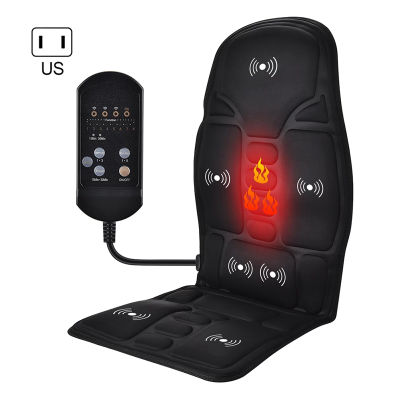 Wireless Electric Massage Cushion Full Body Heating Massage Chair Cushion Car Back Neck Relaxation Pain Relief Car Accessories