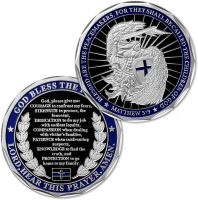 【CC】♗♝  Bless The Prayer Plated Commemorative Coin Collection Michael Law Enforcement