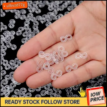 500pcs acrylic s clips loom rubber-band