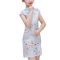 Huahankuang®แฟชั่นแม่ลูกสาวชุดเดรสลายดอกไม้แบบดั้งเดิมHanสไตล์จีนCheongsam