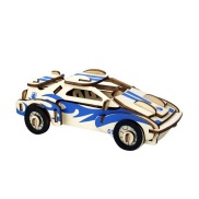 Mô hình đồ chơi lắp ráp 3D gỗ - xe ô tô nhỏ - cắt laser