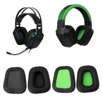 เบาะรองหูฟัง Eapads สำหรับ Razer Electra ชุดหูฟังหูฟังสำหรับเล่นเกมสีดำเบาะหุ้มสำหรับเปลี่ยนเขียวสำหรับซ้ายและขวา