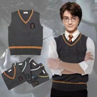 High-end Original Harry same style V-neck sweater Gryffindor COS daily men and women school uniform same style JK uniform cotton vest