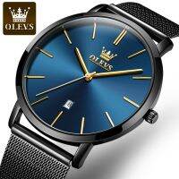 【HOT】 New for Men Minimalist Thin Date Face Watch5869