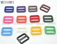 【YF】 13pcs Color 1  Plastic Tri-Glides Slider Adjustable Buckle for Outdoor Backpack Webbing 25mm Moll Bag Part Accessories