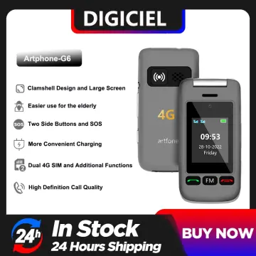 Artfone G6 Senior Flip Phone - 4G, Dual display, SOS