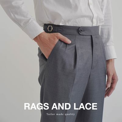 Rags and Lace กางเกง signature ผ้า wool สี Graphite