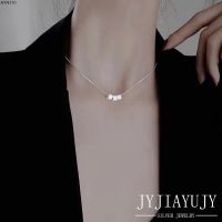 ✨J&amp;y สีเงิน✨ พร้อมส่ง สร้อยคอเงินแท้ 100% S925 ทรงสี่เหลี่ยม สไตล์เกาหลี เหมาะกับของขวัญ เครื่องประดับแฟชั่น AYN191