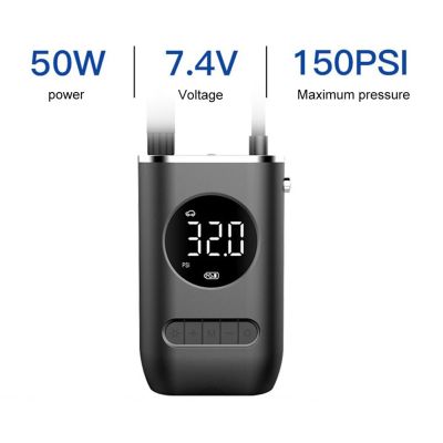 Electric Inflator Pump Portable Mini Wireless Smart Digital Air Compressor Tire Pressure Detection for Car Bike Motorcycle Ball