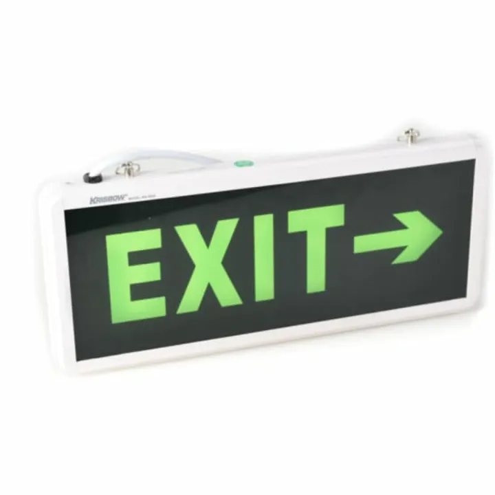 Lampu EXIT LED / Lampu Petunjuk Darurat / Emergency EXIT Lamp 2 Sisi ...