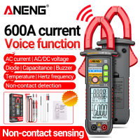 PN102 Smart Voice Clamp Meter 6000 Counts Auto Ranging Mulitimeter Current Clamp Acdc เครื่องวัดแรงดันไฟฟ้าไดโอด Hz Current Tester