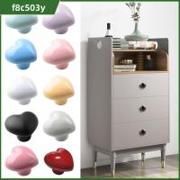 F8C503Y สีสันสดใส ลูกบิดตู้เก็บของ เซรามิกส์ รูปหัวใจ ที่จับลิ้นชักตู้เสื้อผ้า แบบพกพาได้ Haplopore ที่จับแบบดึง ของตกแต่งบ้าน