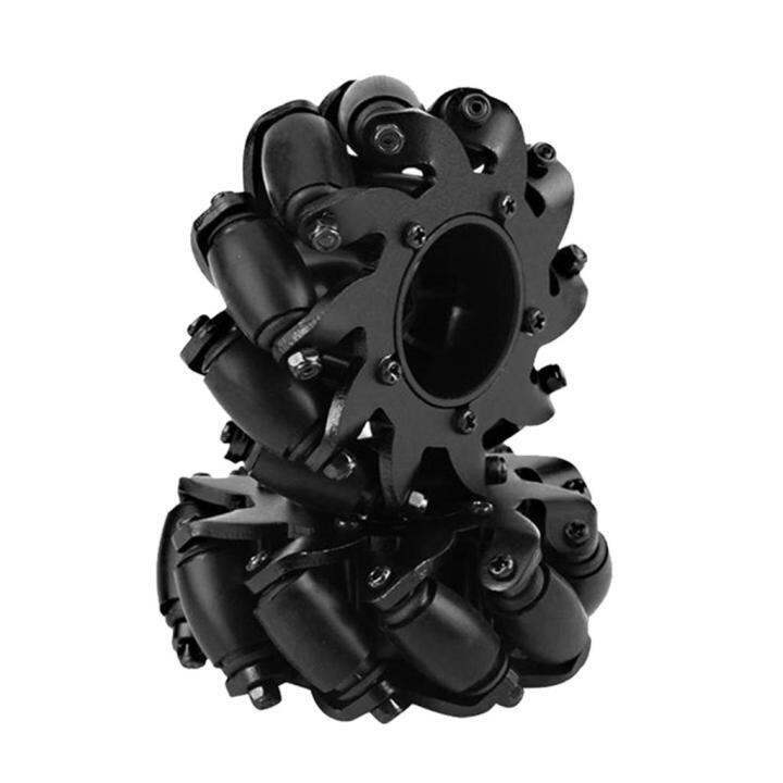 Mippos 1 pair of rubber RC Car Mecanum wheel tires omni directional all