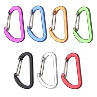 4Pcs Outdoor Camping Mountaineering Buckle Small Fishing Climbing Acessories D-Ring Keychain