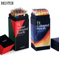 DELVTCH 72 Colors Set Watercolor Oily Colored Pencils Wooden Handle For Artist Painting Drawing Art Graffiti Sketch Draft Design Drawing Drafting