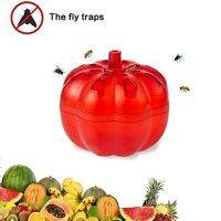 [Hot Sale] 2Pcs กับดักแมลงวันผลไม้สำหรับห้องครัวปลอดสารพิษ FlyIndoor Fly Trap PumpkinReusable SiliconeTool