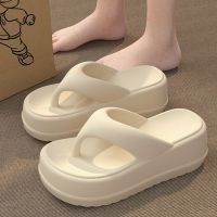 【July】 EVA heightened flip-flops womens summer non-slip flip-flop sandals and slippers thick bottom soft fashion wear-resistant