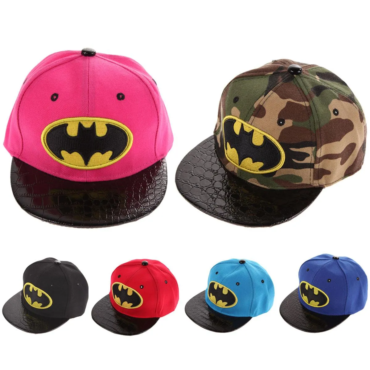 Mũ SnapBack Hip-Hop Cho Trẻ Em Mũ Bóng Chày Batman, Trẻ Em Thể Thao Mũ |  