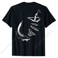 Fishin Hook Inside (on back) Tshirt Funny Fisher Gift T-Shirt CustomCasual T Shirt Slim Fit Cotton Male Tshirts