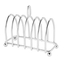 Toast Bread Rack Holder 6 Slice Stainless Steel Toast Rack with Ball Feet and Loop Carry Handle