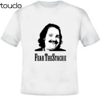 Fear The Stache Ron Jeremy Porn Star Funny White Tshirt S-4XL-5XL-6XL