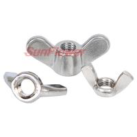 M4M5M6M8 M10M12 M14M16 M18M20M24 304 Stainless Steel Special-Shaped Hand Screw Nut Big Ear Butterfly Nuts Ram Screw Nut Claw Nut Nails  Screws Fastene