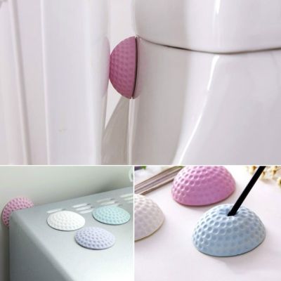 【cw】 1PCS Anticollision Silicone Adhesive Wall Protectors Door Handle Bumpers Buffer Guard Stoppers Doorknob