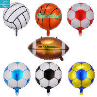 WT【Fast Delivery】aluminium Film Sports Ball Balloon Football Rugby Basketball Volleyball Balloon Balloon Bar World Cup Decoration1【cod】