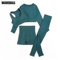 【YD】 WAREBALL 2/3/4pcs Seamless Set Gym Sportswear Suits Tracksuits Leggings