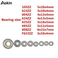 10pcs Bearing Double Shielded Miniature High-carbon Steel Single Row 105ZZ 624ZZ 625ZZ 685ZZ 604ZZ Ball Bearing