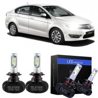 1คู่ LED ไฟหน้ารถ8000LM Auto ไฟหน้ารถมอเตอร์ไซค์แบบ LED H7สำหรับ Proton Preve ปี2012-ปัจจุบันอุปกรณ์เสริม