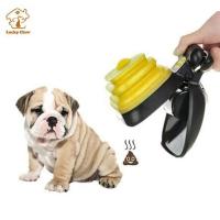 LUCKY CLAW 1 pcs for Large Small Pet สุนัขเดิน,เดินทางใช้ ส่ง 1 ม้วนถุงทำความสะอาด Pet Excreta Clip Dog Poop Cleaner Poop Pick Up Tool Pet Waste Picker pooper Scooper