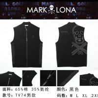 MARKLONA เสื้อกั๊กเสื้อกั๊กกันหนาวกันลมสำหรับผู้ชาย,เสื้อกั๊กสำหรับกางเกงเล่นกอล์ฟกลางแจ้งเล่นกีฬาในฤดูใบไม้ร่วง