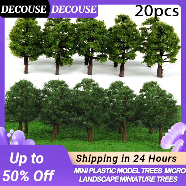 20Pcs Miniature Pine Trees - Artificial Model Trees For Landscapes & Dioramas