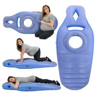 Yoga Mat For Pregnant Women Comfortable Flocking PVC Inflatable Mattress With Hole Exercise Home Sports Gym Fitness Pilates Pads