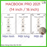 Dán PPF Macbook Pro M1 Pro 2021 14 inch 16 inch A2442 A2485 loại trong