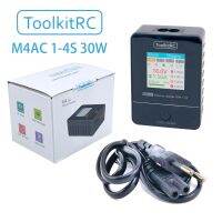 Toolkitrc M4AC 30W Lipo ชีวิต Lihv สายชาร์จ AC กะทัดรัด1-4S XT60อินเตอร์สำหรับรุ่น RC สำหรับแข่ง FPV แบตเตอรี่โดรนฟรีสไตล์