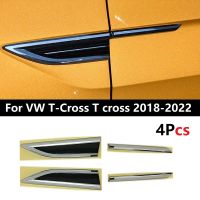 สำหรับ VW T-Cross T ข้าม2018-2022 ABS รถปีกด้านข้างพิทักษ์สัญลักษณ์ป้ายสติกเกอร์ปกตัดใบสติกเกอร์ตกแต่ง