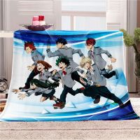 My Hero Academia Deku 3D Printed Flannel Blanket Sherpa Fleece Throw Warm Gift for Kids Adults Sofa Bed Home Office